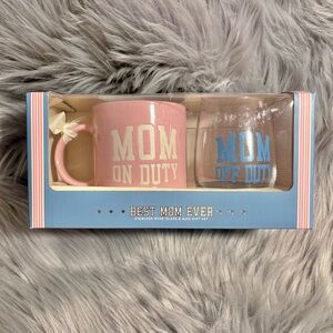 🎁GIFT IDEA🎁 - Best Mom Ever Pink and Blue Drinkware Set